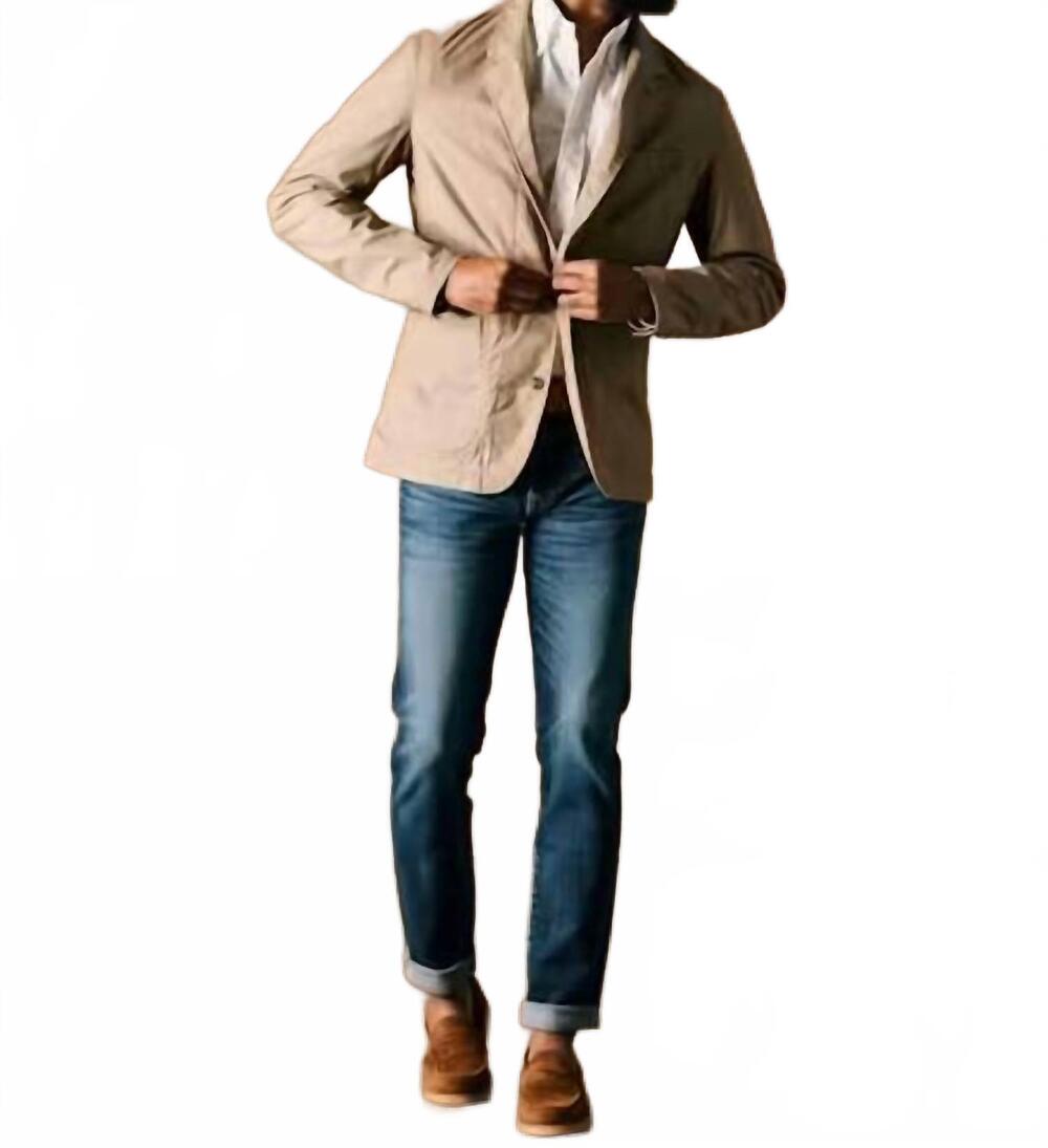 NEW RELWEN flyweight flex blazer in british khaki